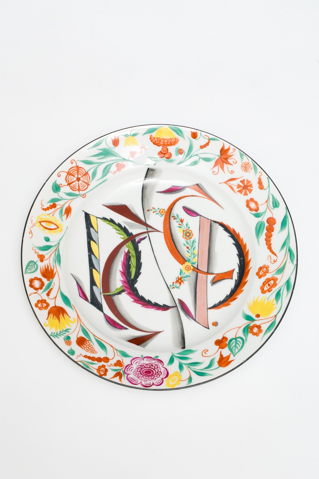 COMMEMORATIVE PLATE, SOVIET STATE PORCELAIN FACTORY, C.1921