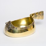 Silver gilt Kovsch, part of the Russian Collection at Dorich House, Kingston.