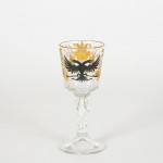 One of a set of six Russian glass goblets for Nicholas II and Alexandra, c. 1896