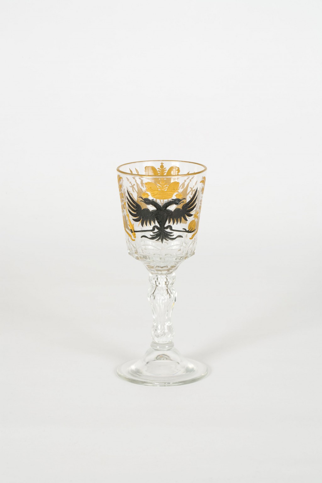 One of a set of six Russian glass goblets for Nicholas II and Alexandra, c. 1896