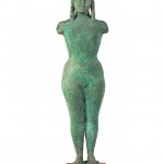 Dora Gordine, Standing Female Nude with Pigtails, bronze, 1955