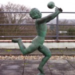 Dora Gordine, Running Boy with Balloon, bronze, 1964-65