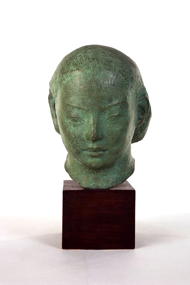 Dora Gordine, Eastern Head/Green Head, bronze, 1927-28