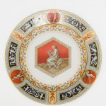Plate from Raphael Service, decorated with classical motif, Imperial Porcelain Factory, St Petersburg, 1903