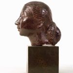 Dora Gordine, Self Portrait/Purple Head, 1933, bronze