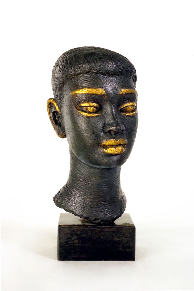 Dora Gordine, Black Orchid, 1956, bronze