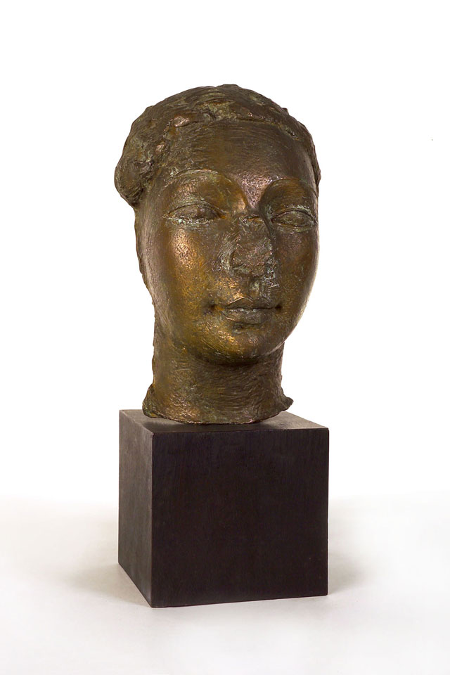 Dora Gordine, Mask with Broken Nose, 1933, bronze