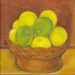 Dora Gordine, Still Life with Apples, oil on canvas