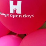 picture of balloons with Heritage Open Days logo (photo for Heritage Open Days 2016)